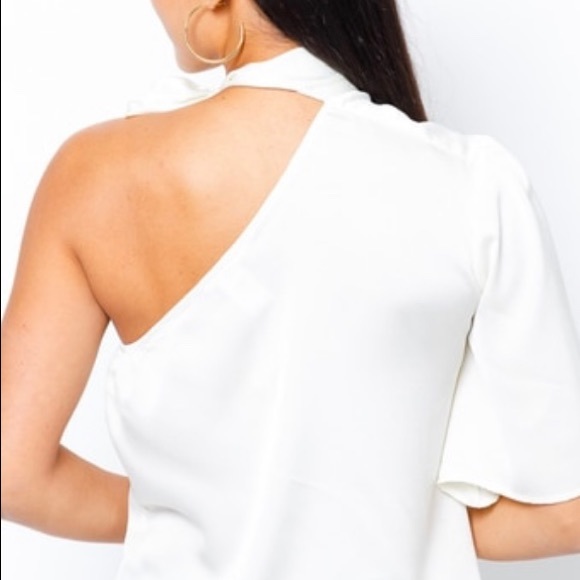 Off the Shoulder Bow Tie Blouse - Picture 3 of 3